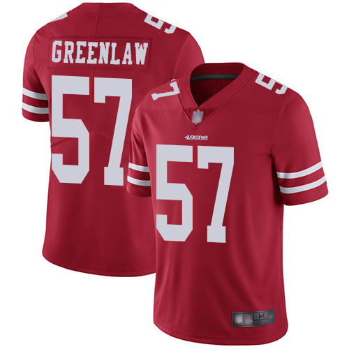 San Francisco 49ers Limited Red Men Dre Greenlaw Home NFL Jersey #57 Vapor Untouchable